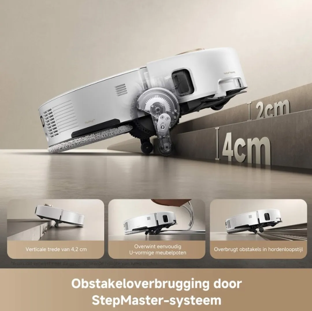 Mova V50 Ultra Complete Robotstofzuiger - 24.000 Pa - Zwart