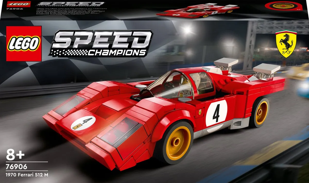 LEGO Speed Champions 1970 Ferrari 512 M 76906 - 291 Stukken
