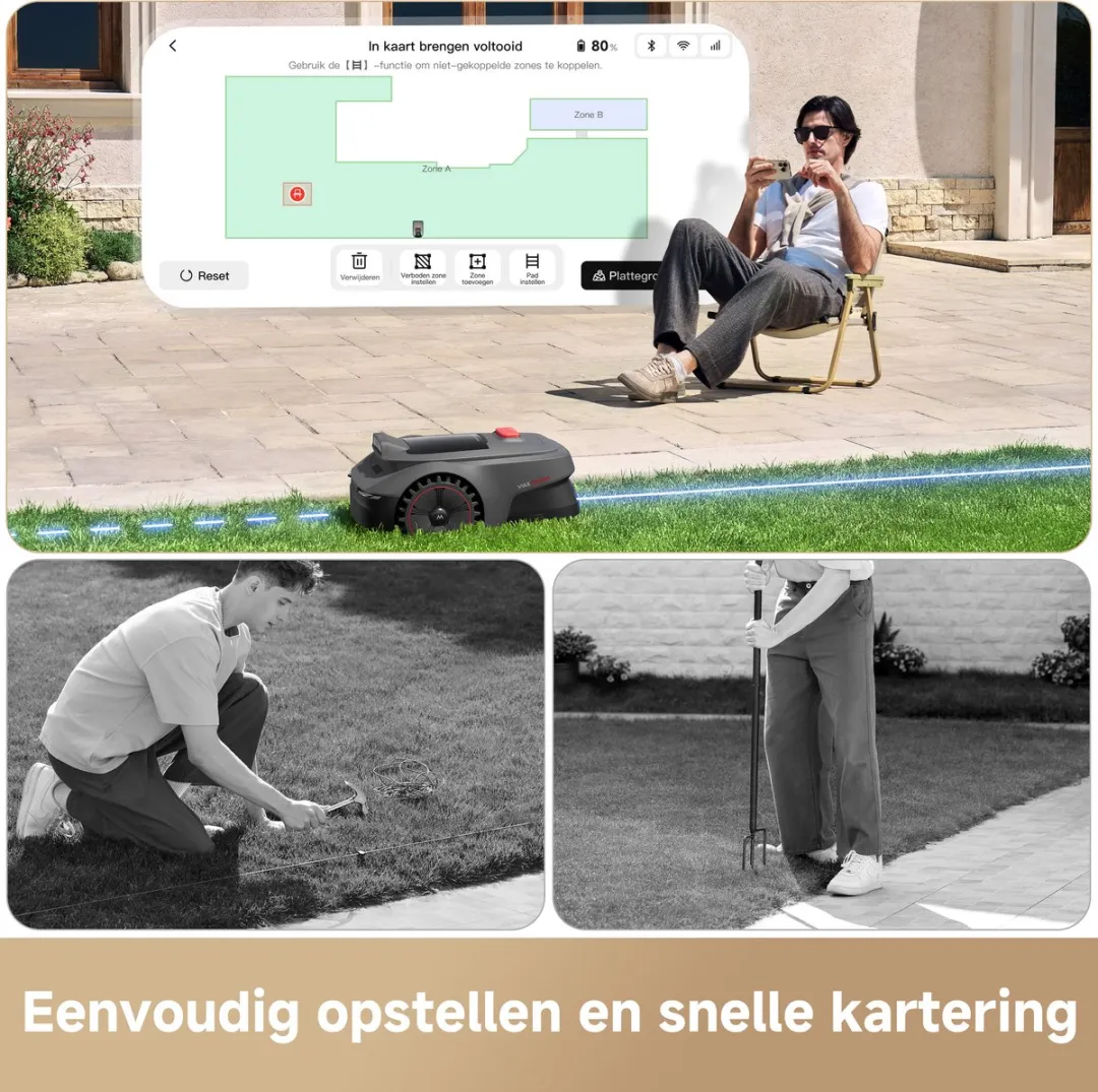 Mova VIAX Robotmaaier 250m² - AI Dual-Vision