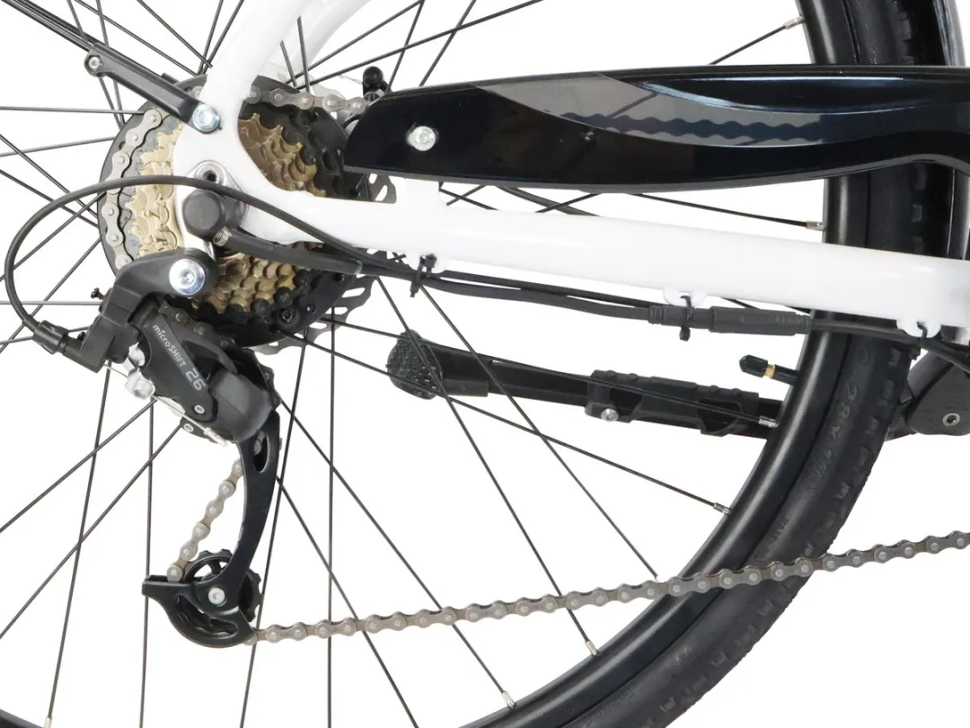 Sharp Urban Stadsfiets 28 inch - 470Wh - 7 Versnellingen - Zwart