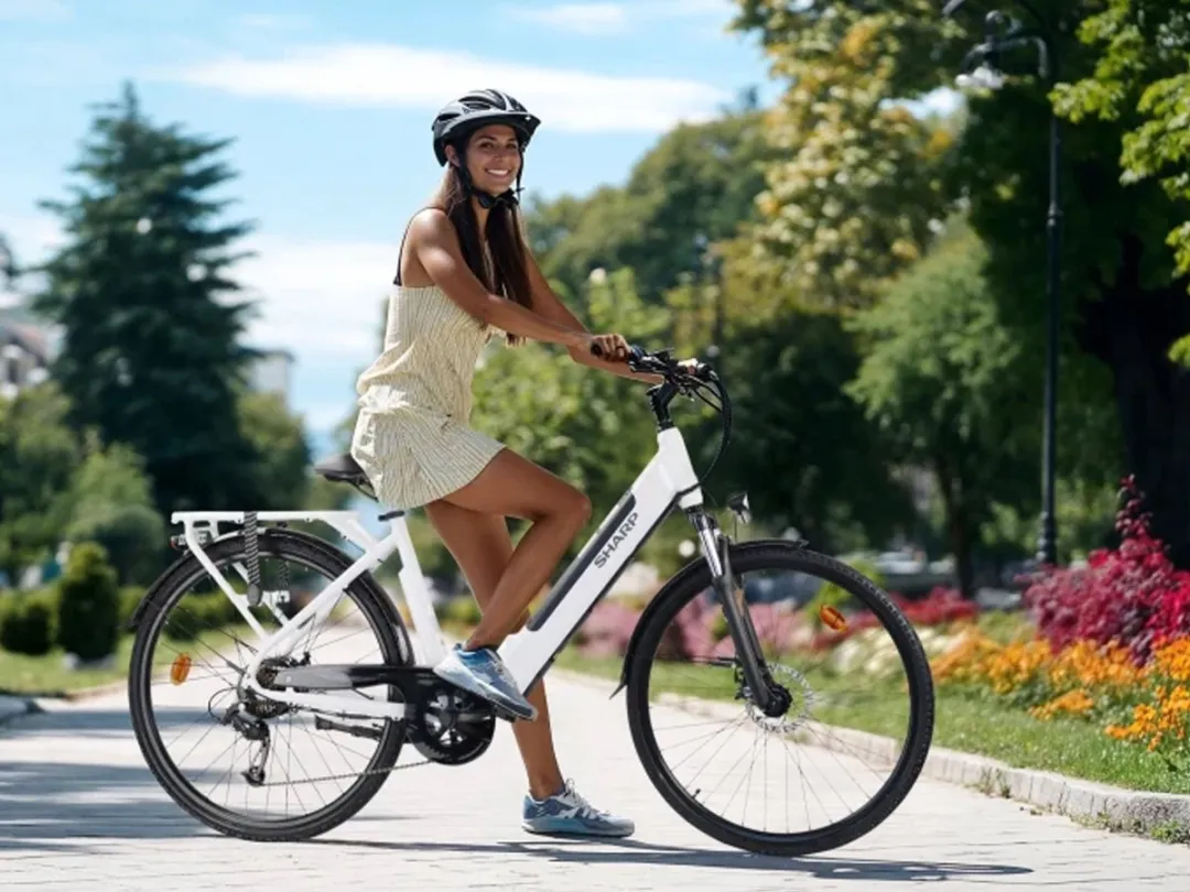 Sharp Urban Stadsfiets 28 inch - 470Wh - 7 Versnellingen - Zwart