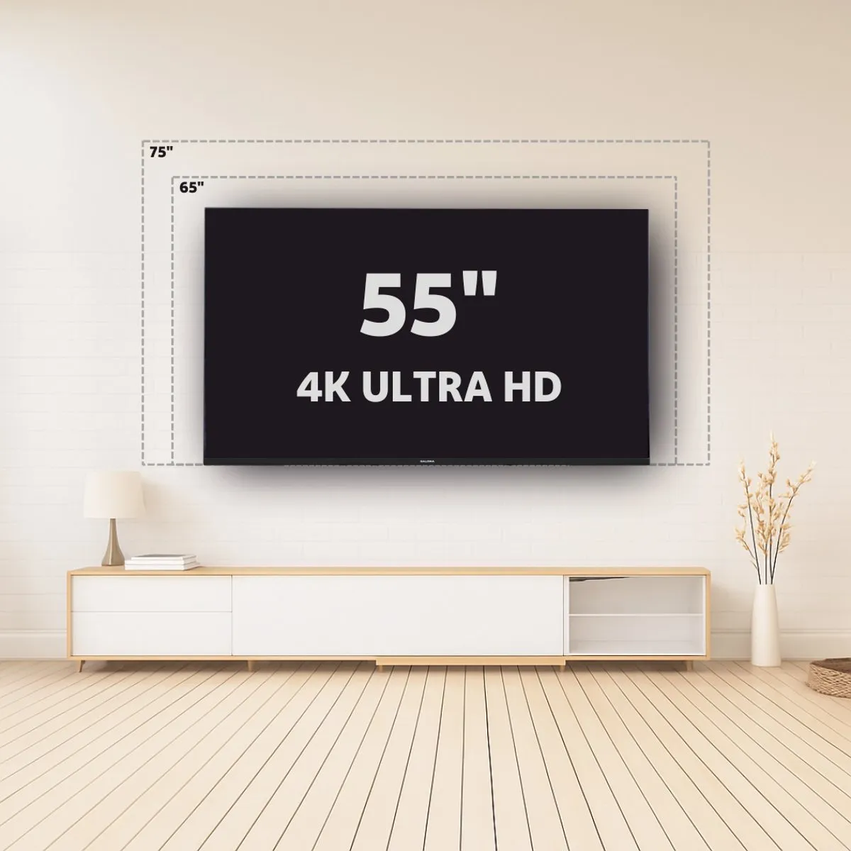 Salora SMART55TV 55 inch Smart TV - 4K UHD - Zwart