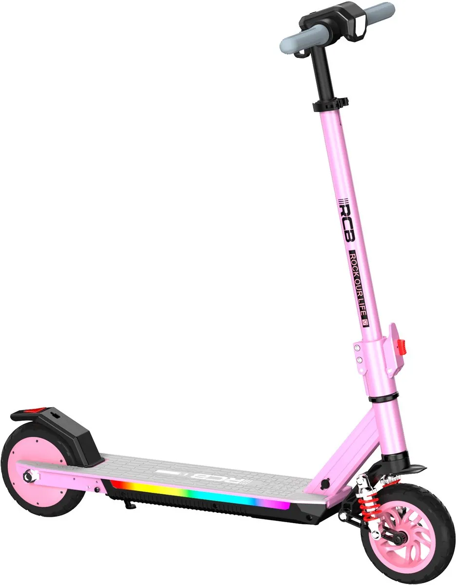 RCB R12Max Elektrische Kinderstep - 220W - 7 Inch - roze