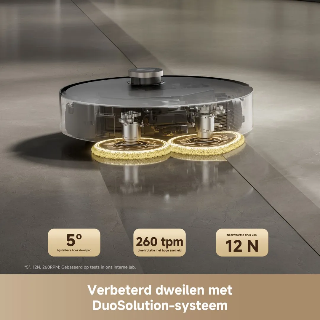 Mova Mobius V60 Robotstofzuiger 30.000Pa - Zwart - afbeelding 6 van 6