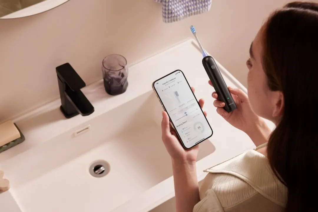 Mova Fresh Pro ATB15A Elektrische Tandenborstel - 3D Clean Tech - 30 dagen batterijduur - Zwart