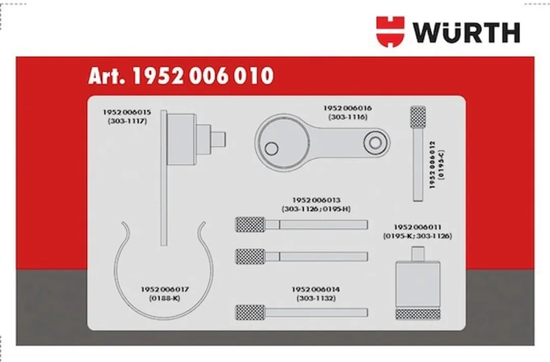 Würth Timinggereedschap Set 8-delig