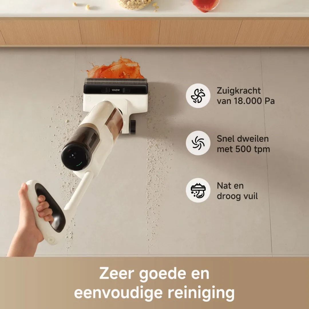Mova Tech K30 2-in-1 Stofzuiger - Droog/Nat - 300W - Wit