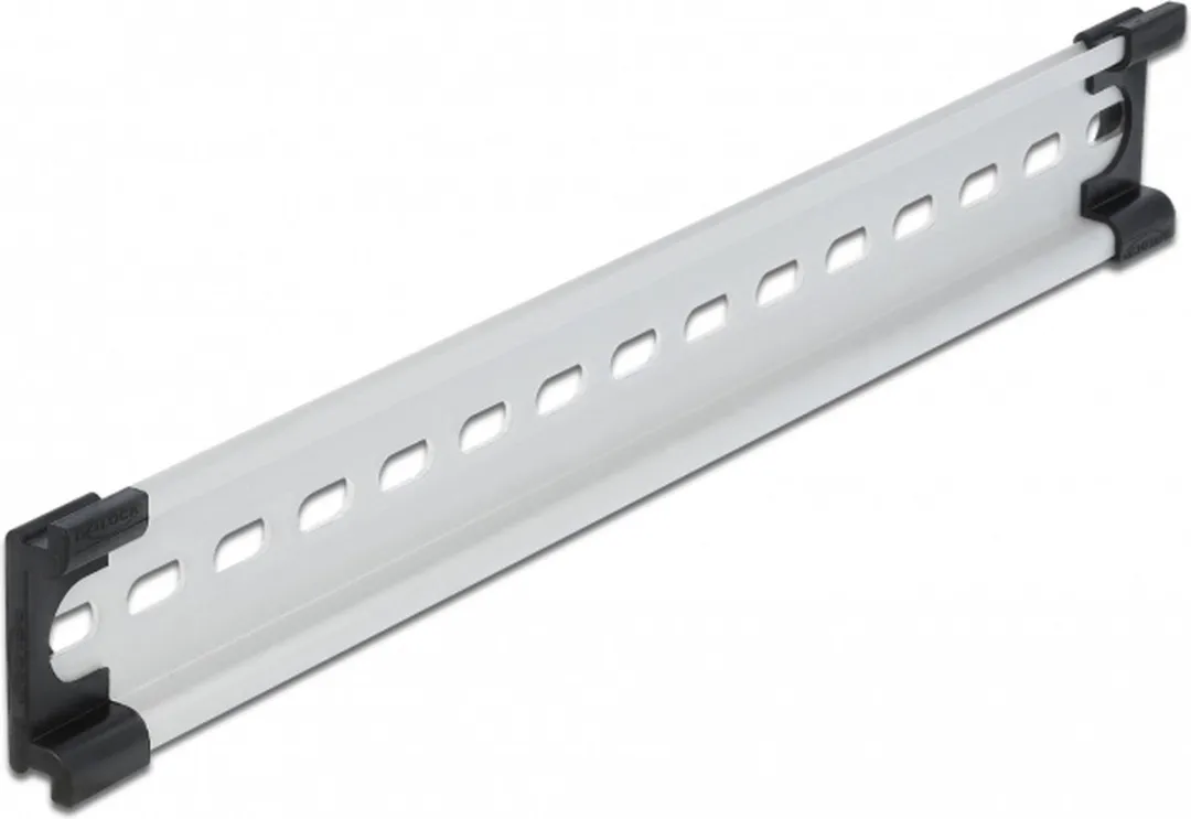 Delock DIN-rail 35x7.5mm Aluminium - 25cm met eindkappen