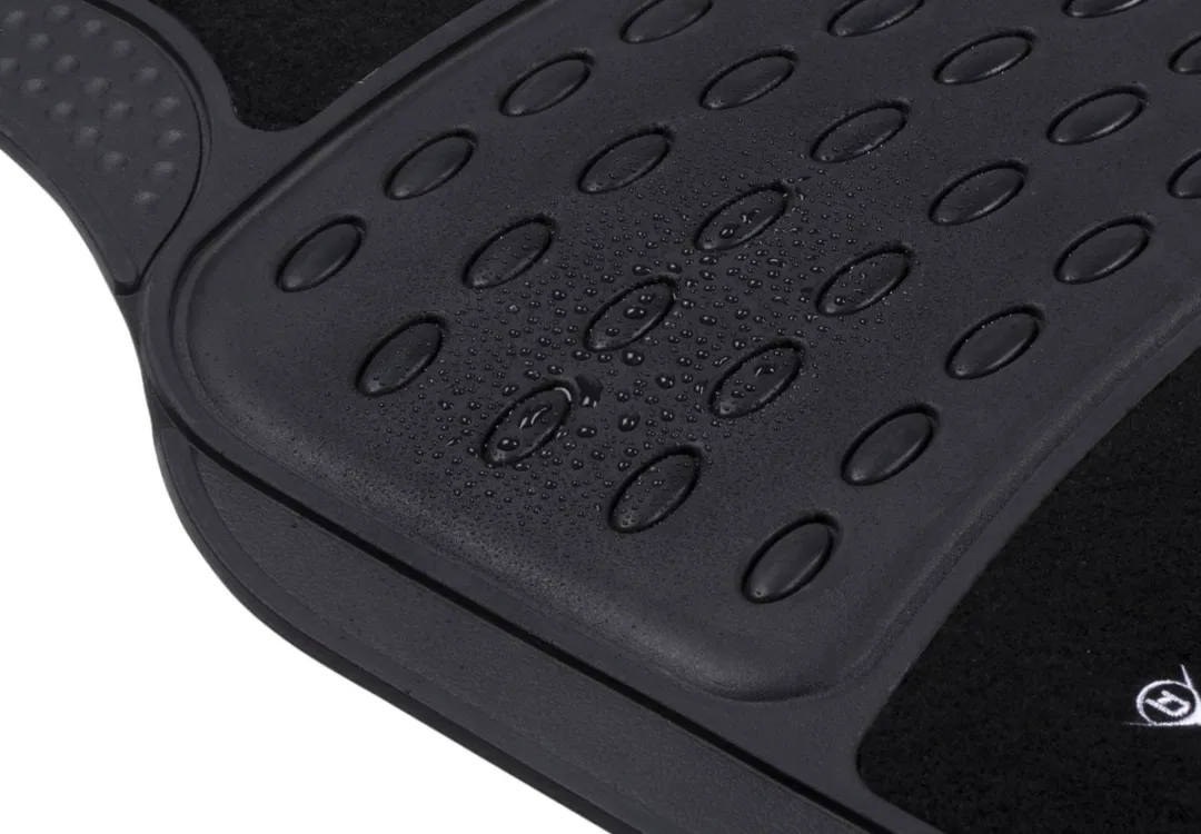 Dunlop Automatten Set 4 Stuks - 2x65x41cm & 2x41x40cm - Zwart