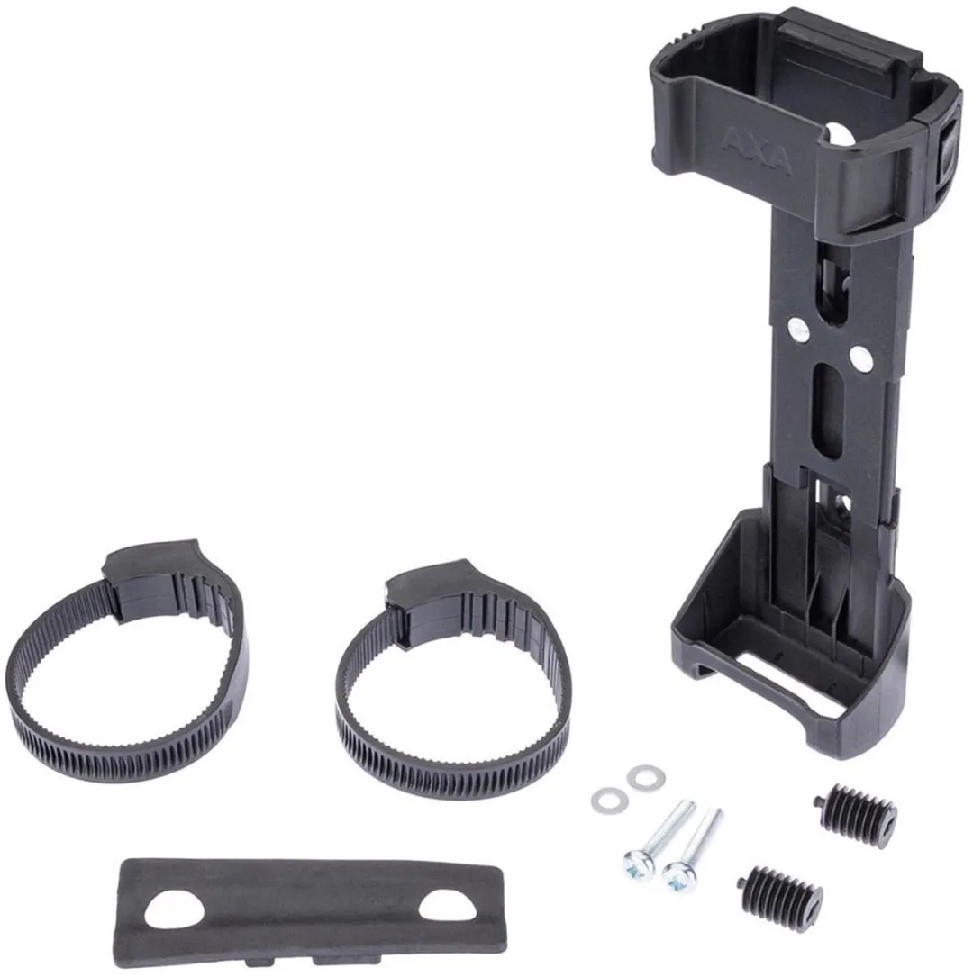 AXA Fold / Fold Pro 100 Houder – Framehouder voor Vouwsloten – Montage via Bidonnokken of Strips – Zwart