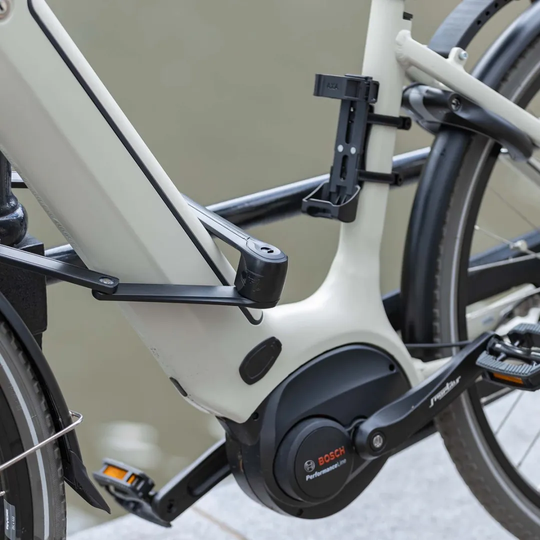 AXA Fold / Fold Pro 100 Houder – Framehouder voor Vouwsloten – Montage via Bidonnokken of Strips – Zwart