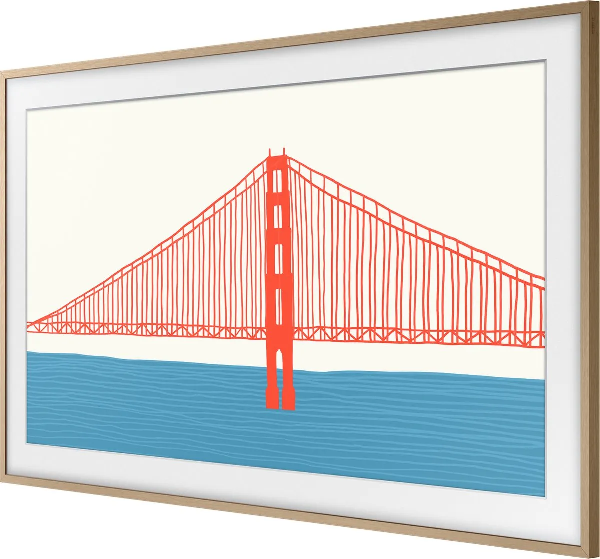 Samsung The Frame 2021 55" Lijst - Teak