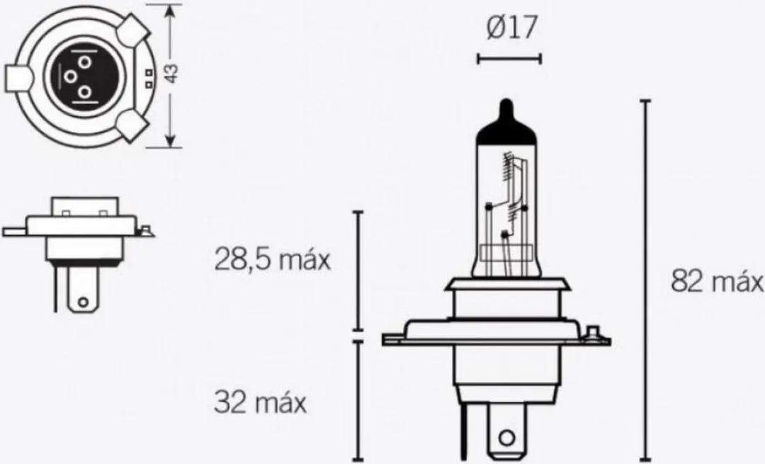 Osram Lamp 1584 FLSTN Softail Deluxe 2007-2011 - Transparant