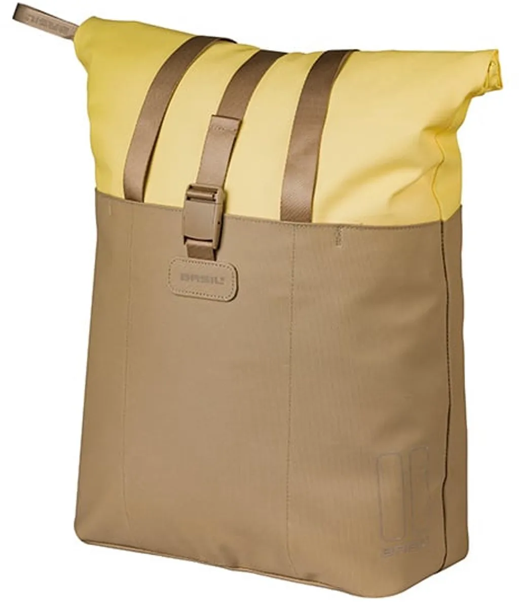 Basil Vive Enkele Fietstas 20L - Geel - Waterdicht