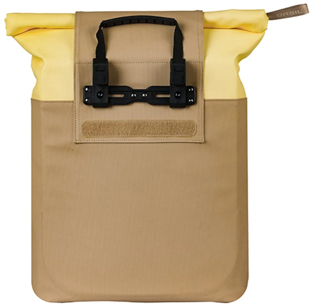 Basil Vive Enkele Fietstas 20L - Geel - Waterdicht - afbeelding 6 van 6
