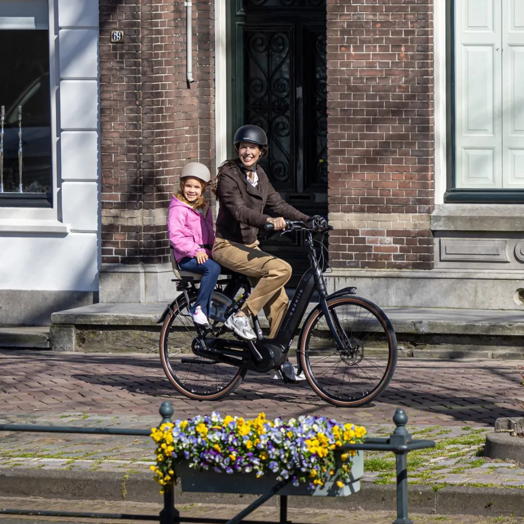 Qibbel Junior 6+ Fietsstoeltje Sage Green - inclusief voetbescherming - afbeelding 6 van 6