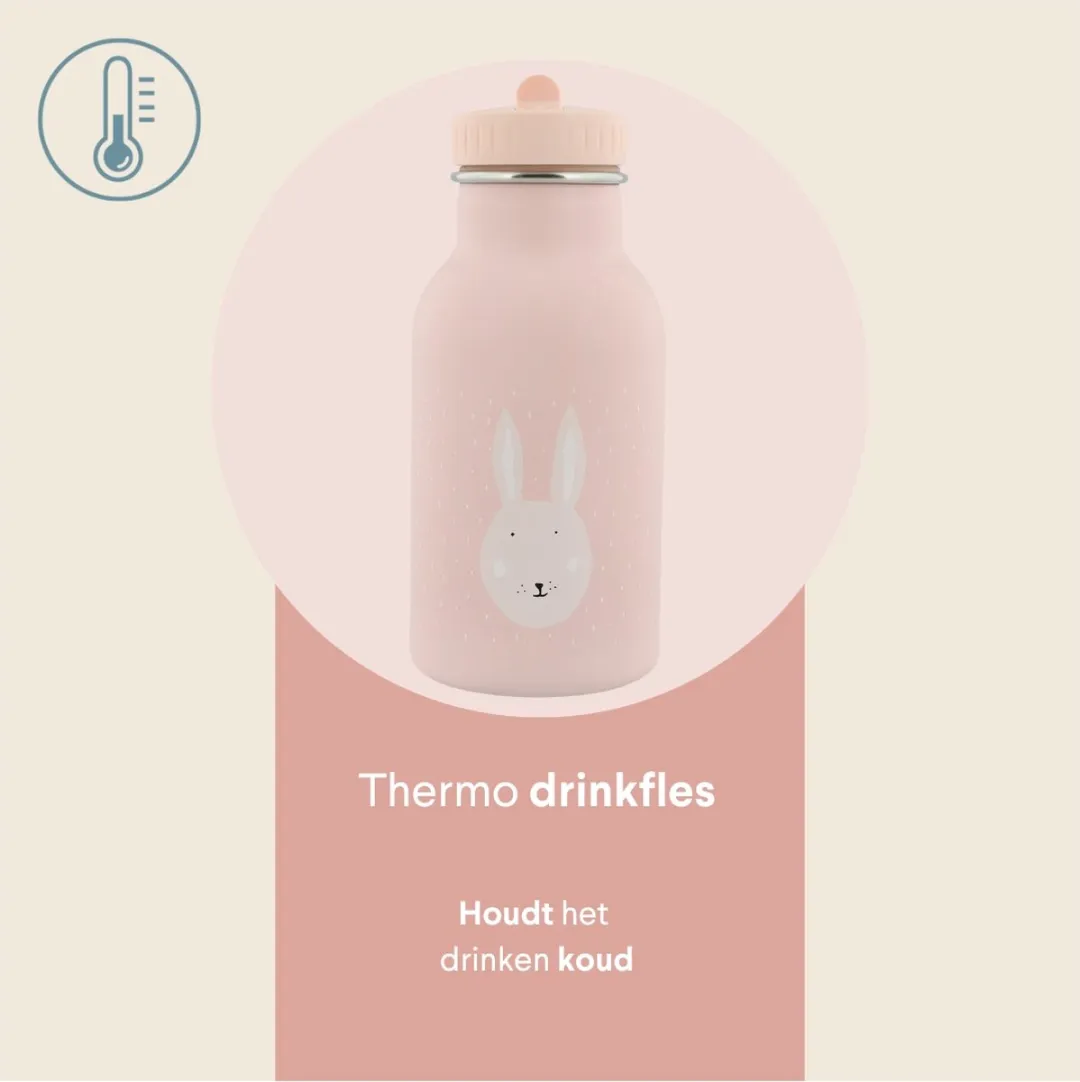 Trixie Mrs. Rabbit RVS Waterfles 350ml - Roze
