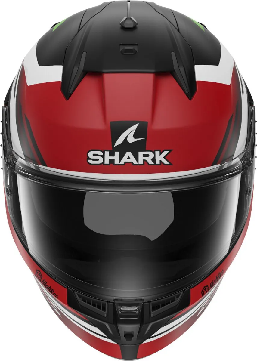 Shark D-Skwal 3 Firstlap Mat Helm - XXL - Zwart/Rood/ Groen