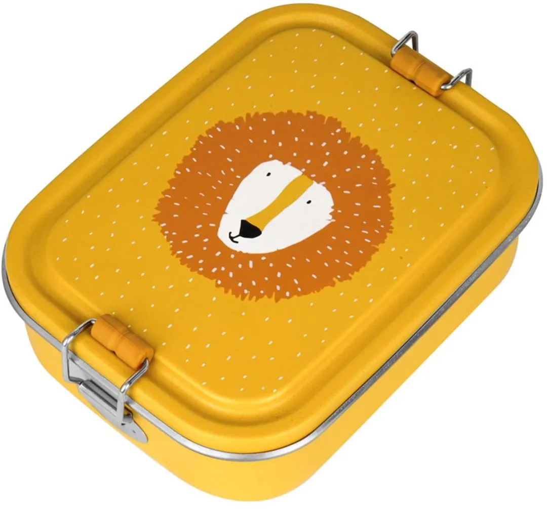 Trixie Schoolset Mr. Lion - Brooddoos & Drinkfles 500ml - Geel