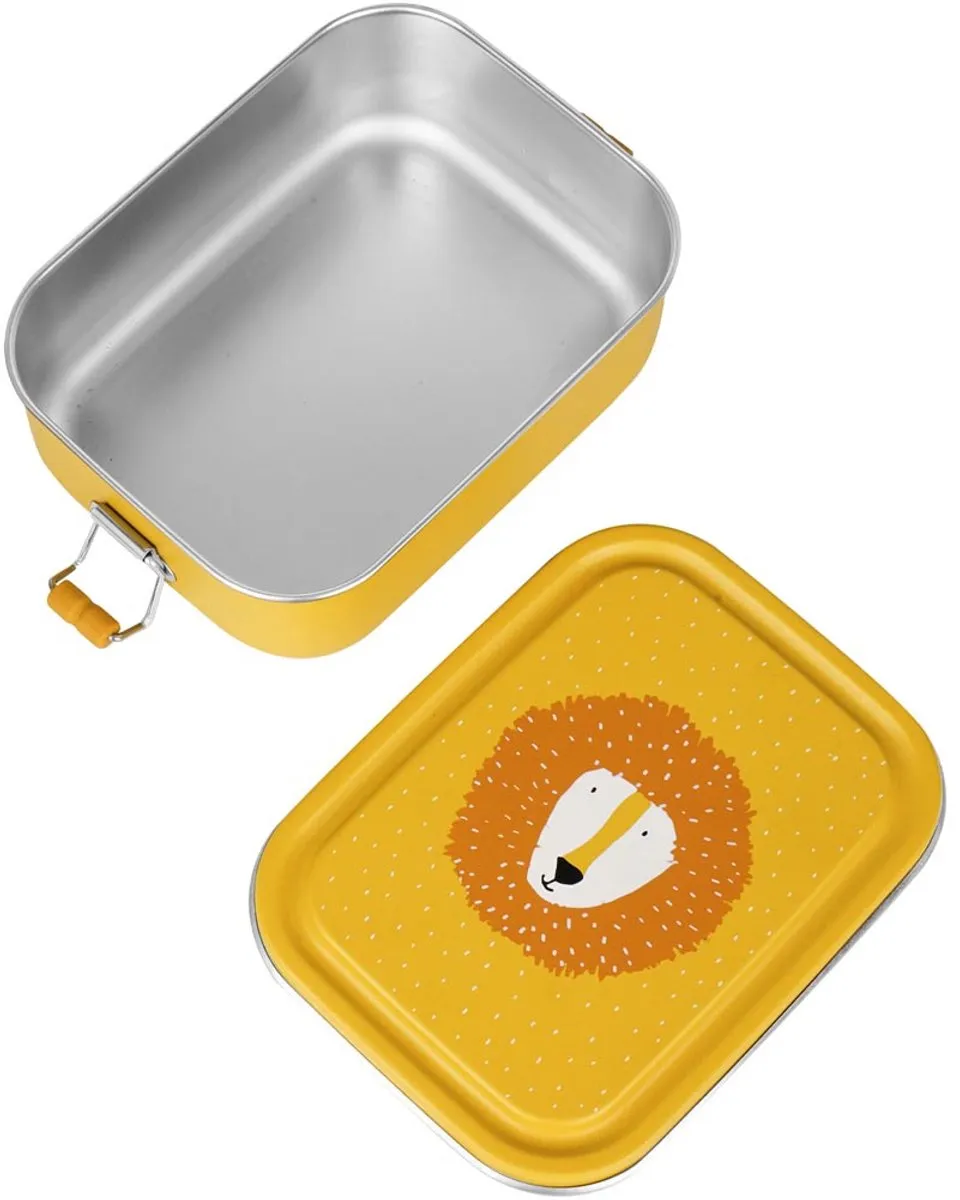 Trixie Schoolset Mr. Lion - Brooddoos & Drinkfles 500ml - Geel