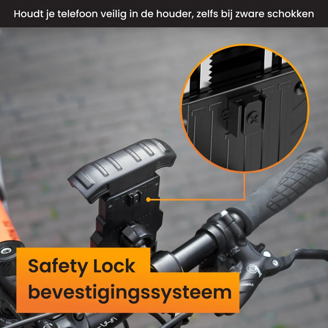 R2B Robuuste Telefoonhouder Fiets Delft - Universeel 7" - Bevestigingsonderdeel