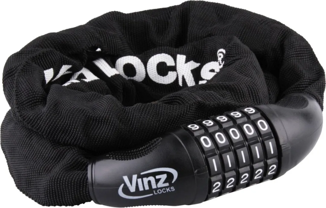 VINZ Devi Cijferslot Fiets 90cm - Zwart
