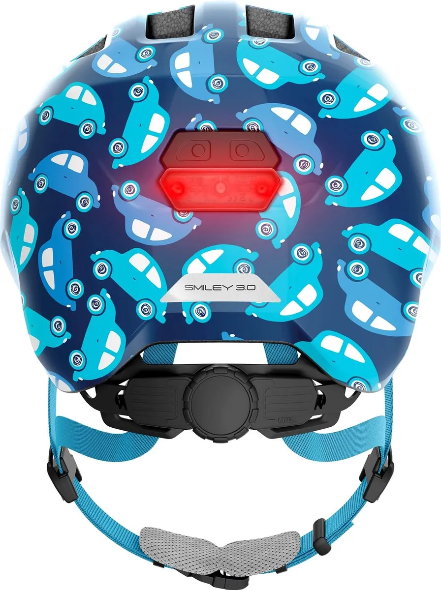 ABUS Smiley 3.0 LED Kinderhelm - Blauw Automotive - Maat S - afbeelding 6 van 6