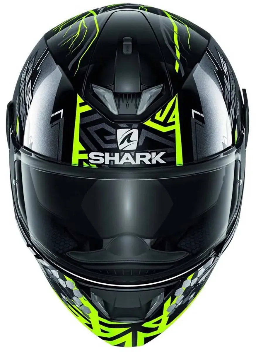 Shark Skwal 2.2 Noxxys Integraalhelm - XS - Zwart/Geel/Zilver