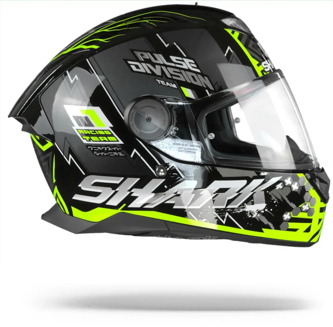Shark Skwal 2.2 Noxxys Integraalhelm - XS - Zwart/Geel/Zilver - afbeelding 6 van 6