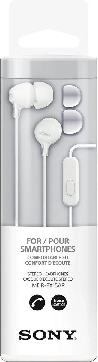Sony MDR-EX15AP In-ear Oordopjes - Wit
