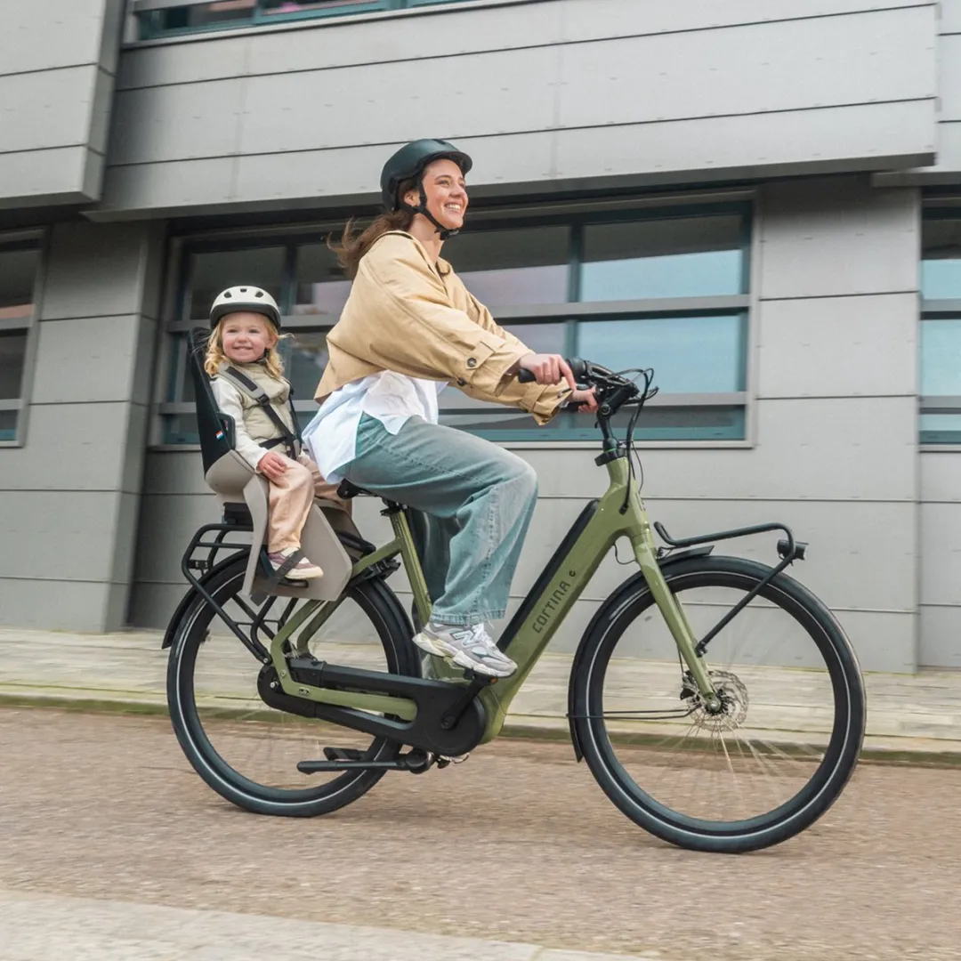 Qibbel Cortina Seattle Air Fietsstoeltje MIK-HD - Seattle Grijs