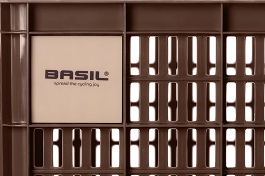 Basil Fietskrat L - 40 Liter - Bruin