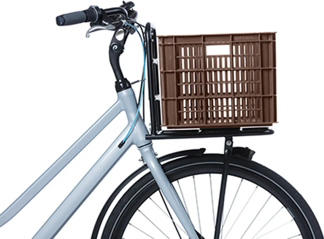 Basil Fietskrat L - 40 Liter - Bruin