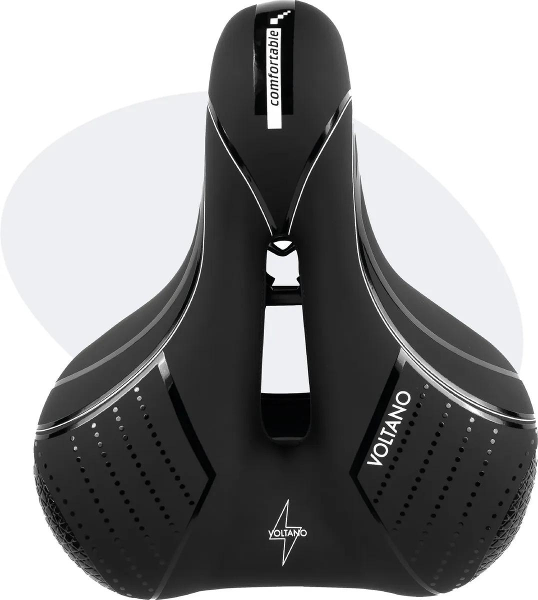 Voltano Essence Fietszadel - Premium Gel - Zwart