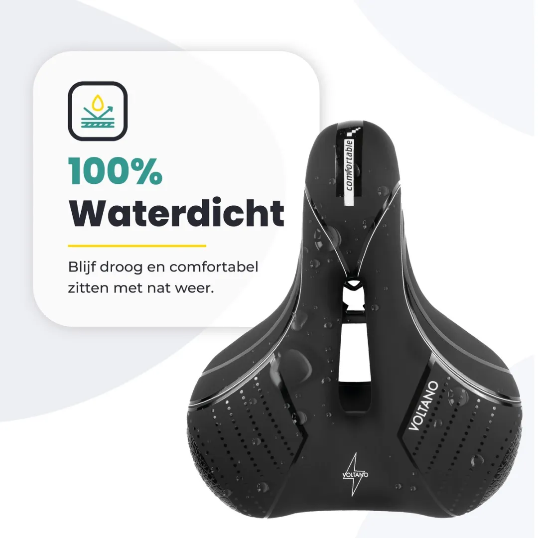 Voltano Essence Fietszadel - Premium Gel - Zwart