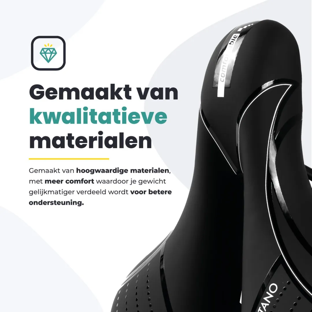 Voltano Essence Fietszadel - Premium Gel - Zwart