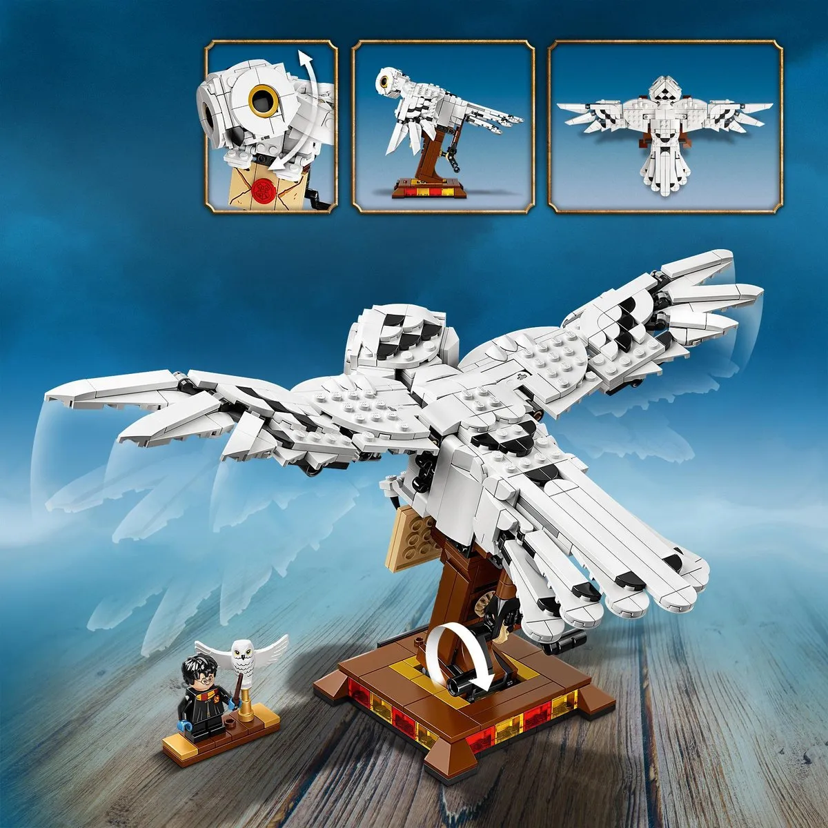 LEGO Harry Potter Hedwig 75979 - 630 Stenen - 1 Minifiguur