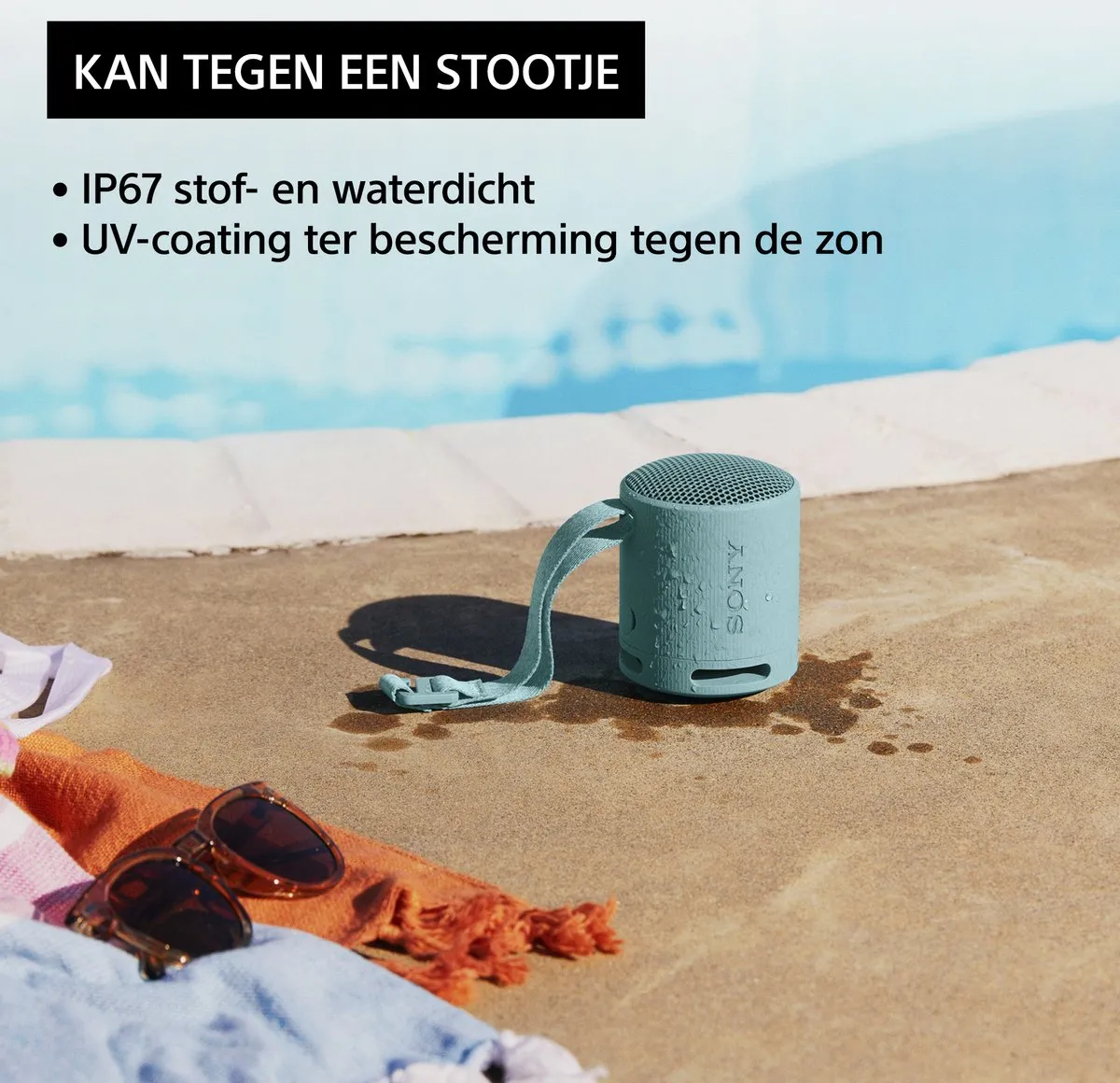 Sony SRS-XB100 - Draagbare Bluetooth Speaker - Blauw