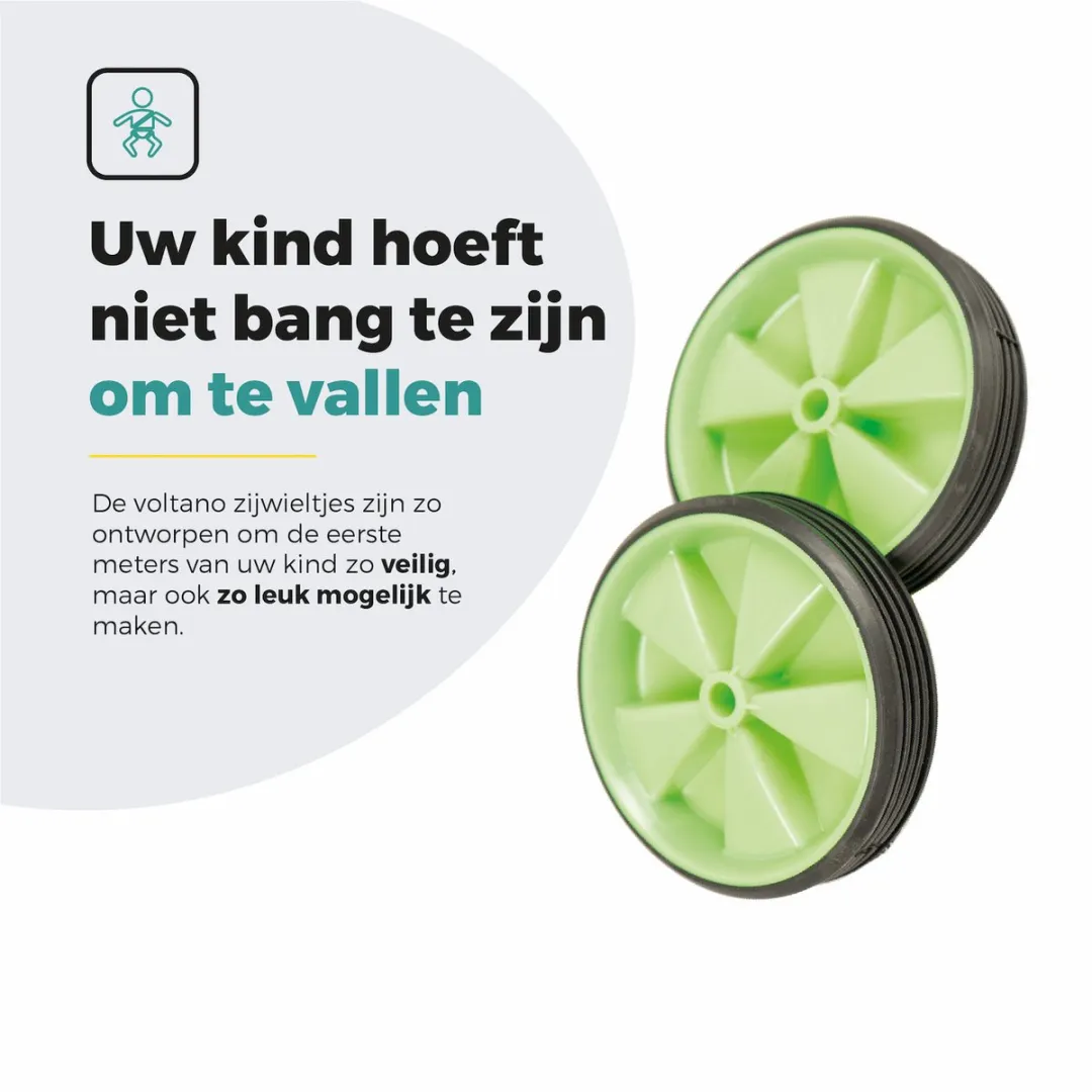 Voltano Zijwieltjes Groen - 12-20 Inch - afbeelding 6 van 6