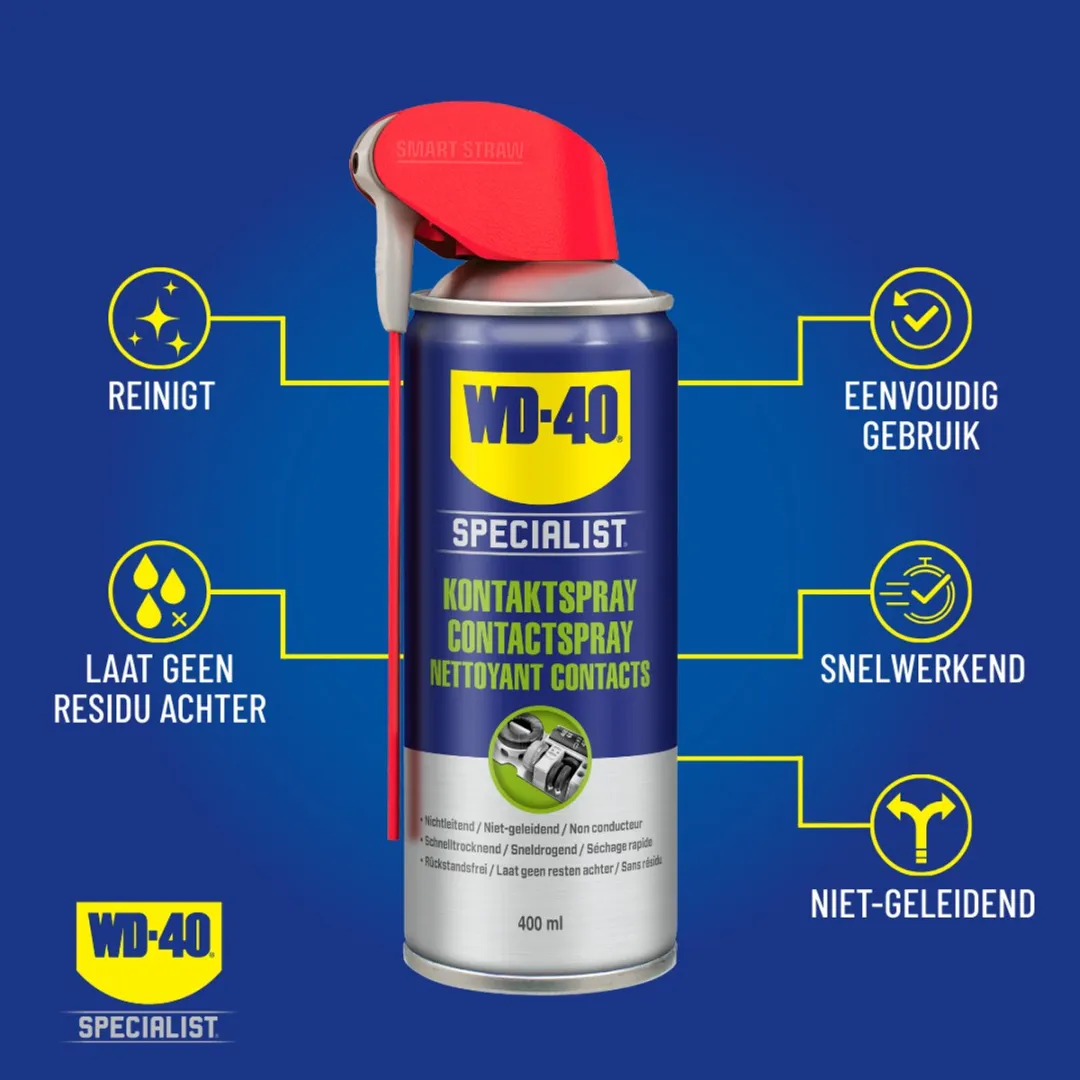 WD-40 Snelwerkende Contactspray 250ml - Grijs