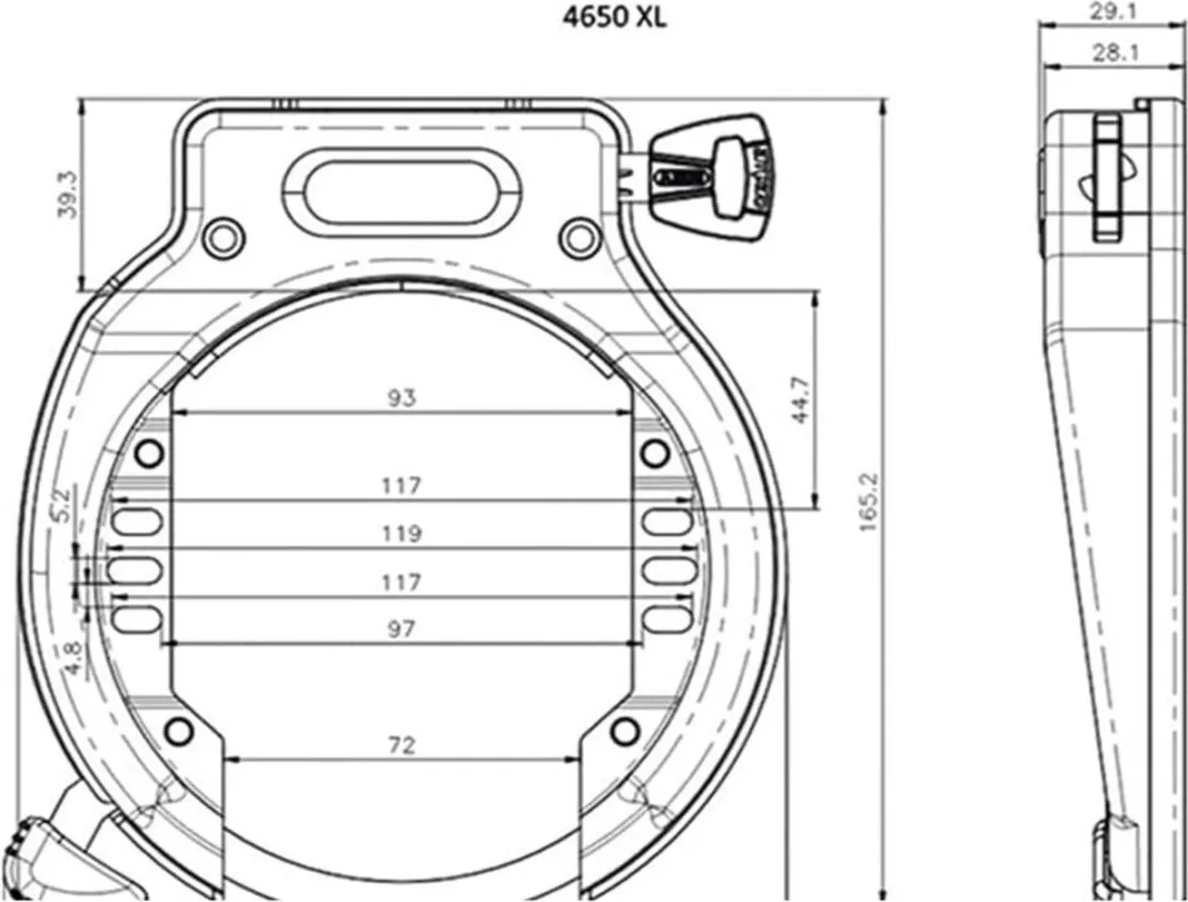 ABUS Ringslot CD75994 - Extra breed - 9/15 - Zwart