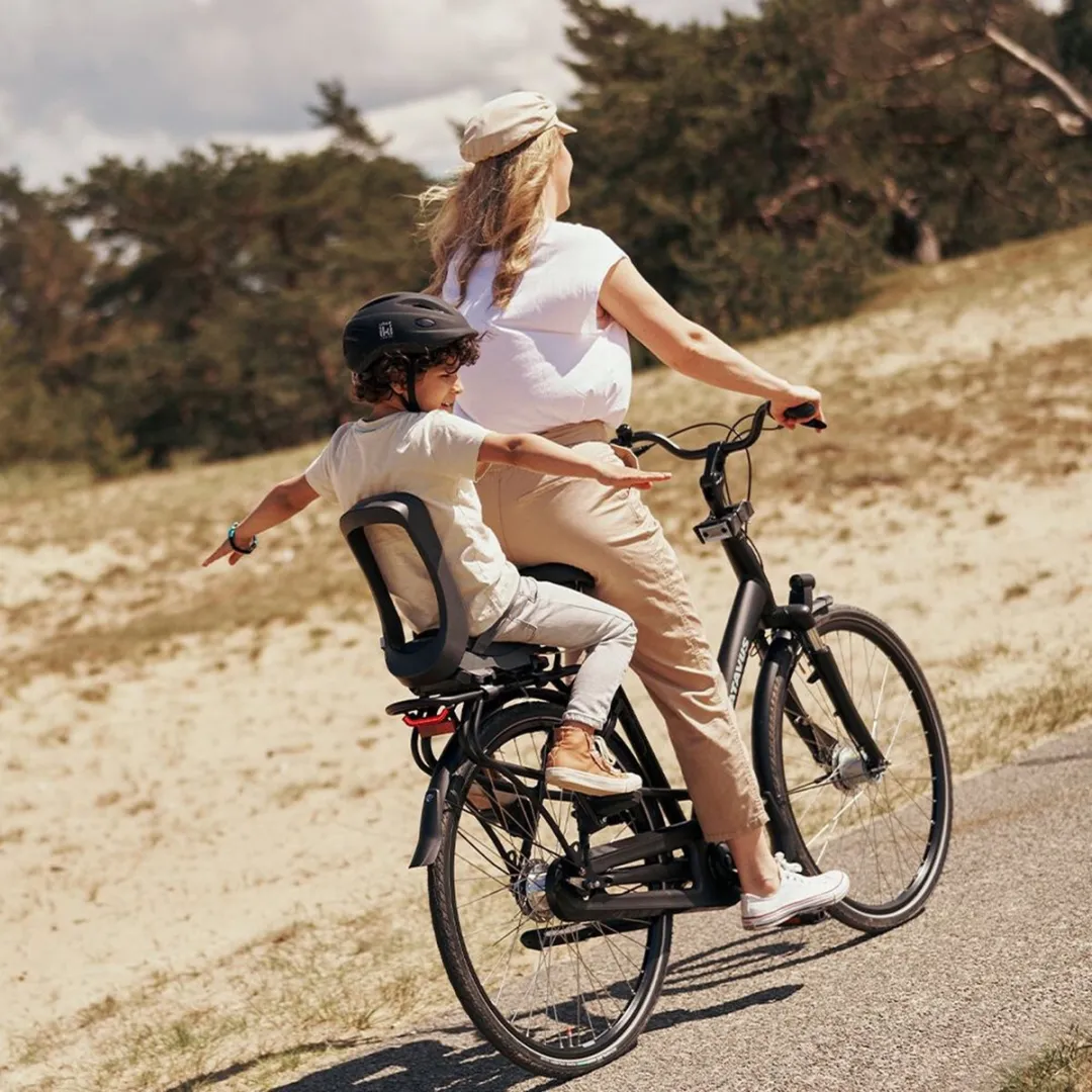 Urban Iki Junior Fietsstoeltje Bincho Black/Inaho Beige - Zonder Montagekader