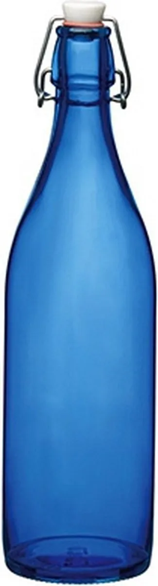 Bormioli Rocco Giara Waterfles 1000ml - Blauw - 3 Stuks