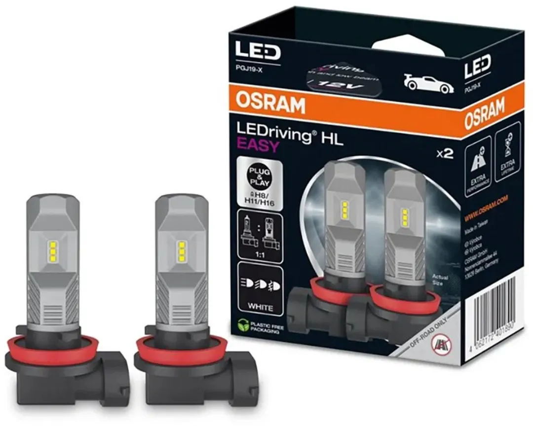 Osram LEDriving HL EASY H8/H11/H16 - 2 Stuks - Zwart