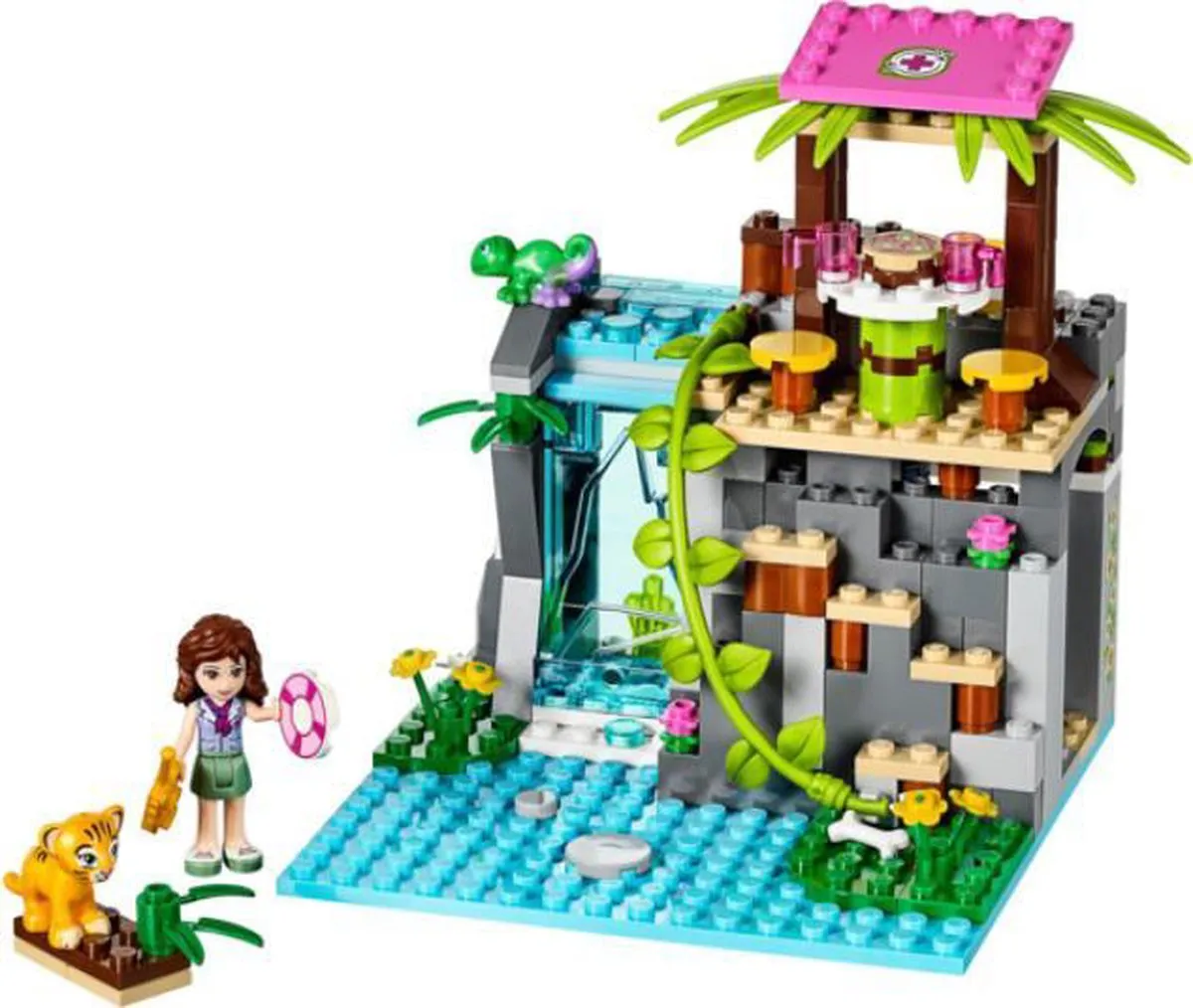LEGO Friends Junglewaterval Reddingsactie 41033 - 183 Stukken - Paars