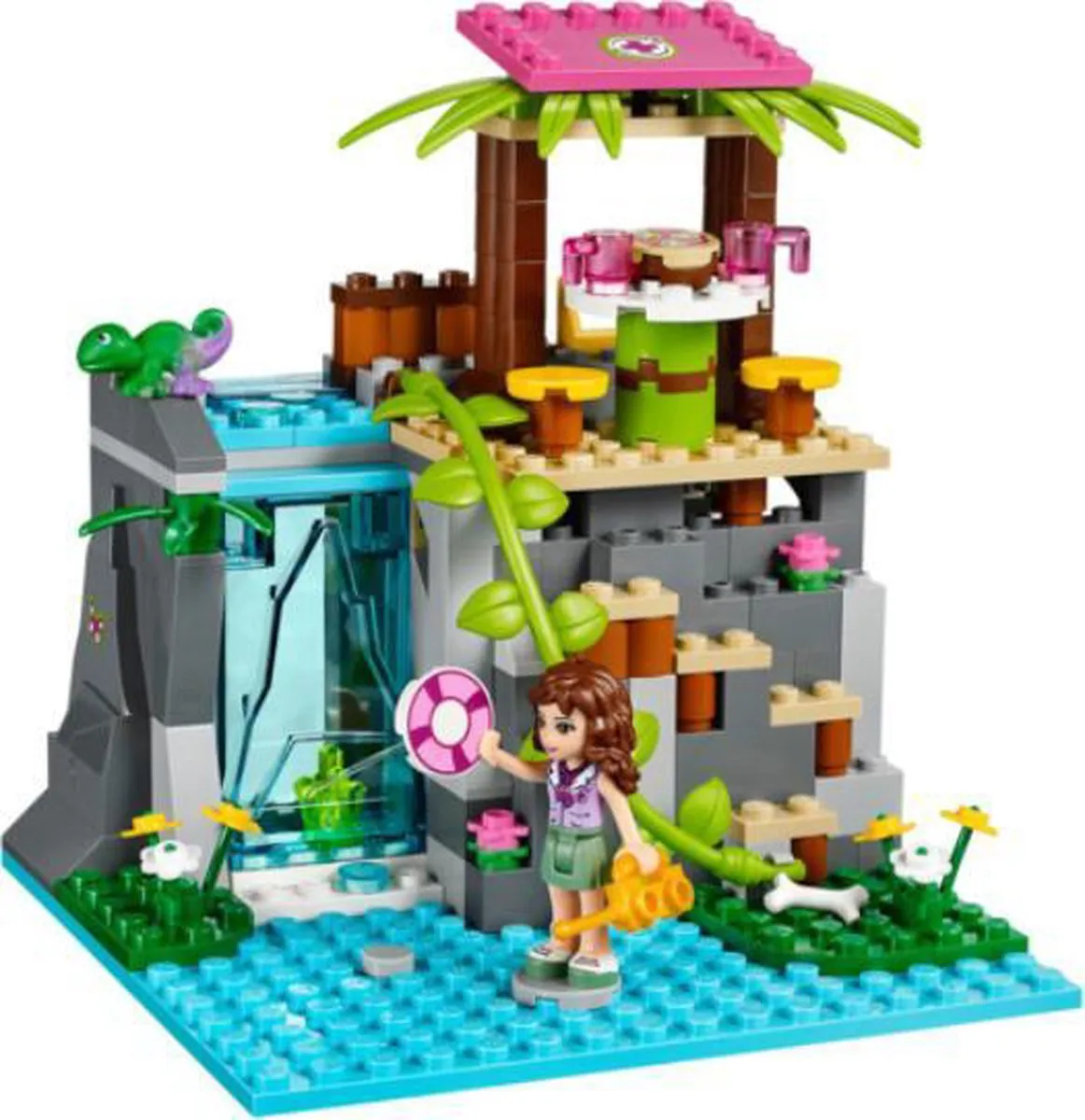 LEGO Friends Junglewaterval Reddingsactie 41033 - 183 Stukken - Paars
