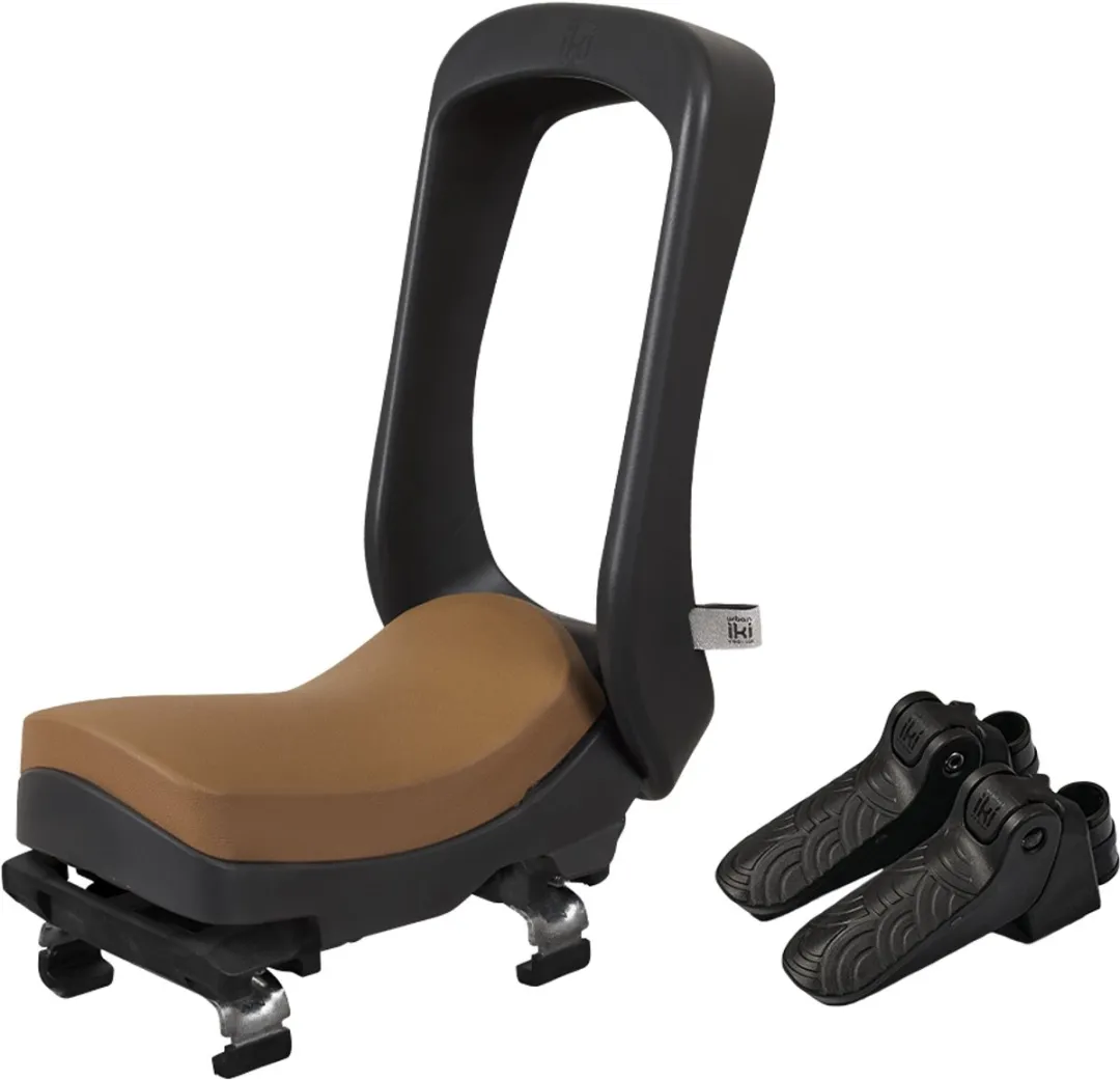 Urban Iki Junior Fietszitje Dragermontage Bincho Black/Kurumi Brown