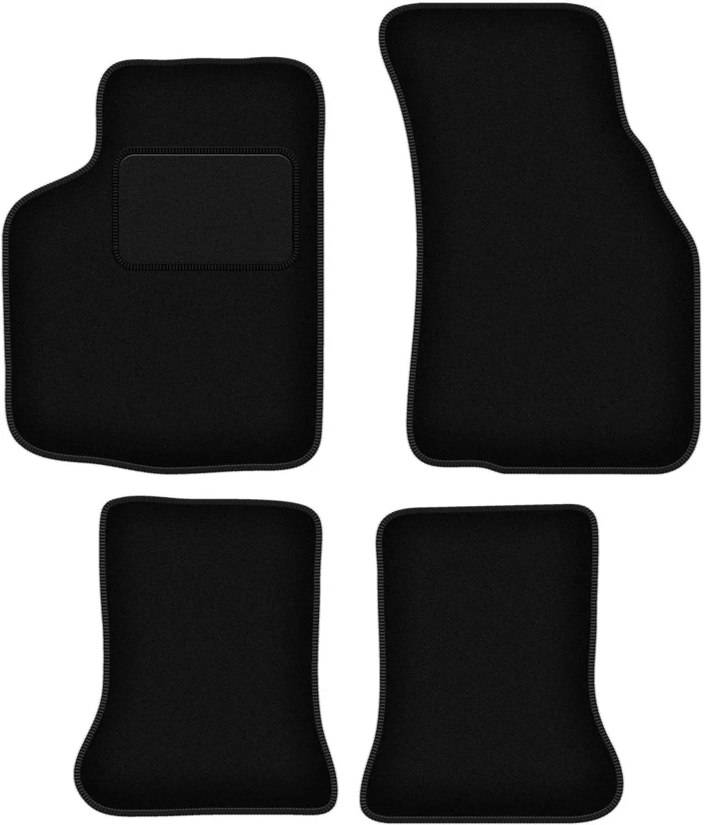 Volkswagen Golf I Cabrio Veloursmatten Set - Zwart - 4 Stuks