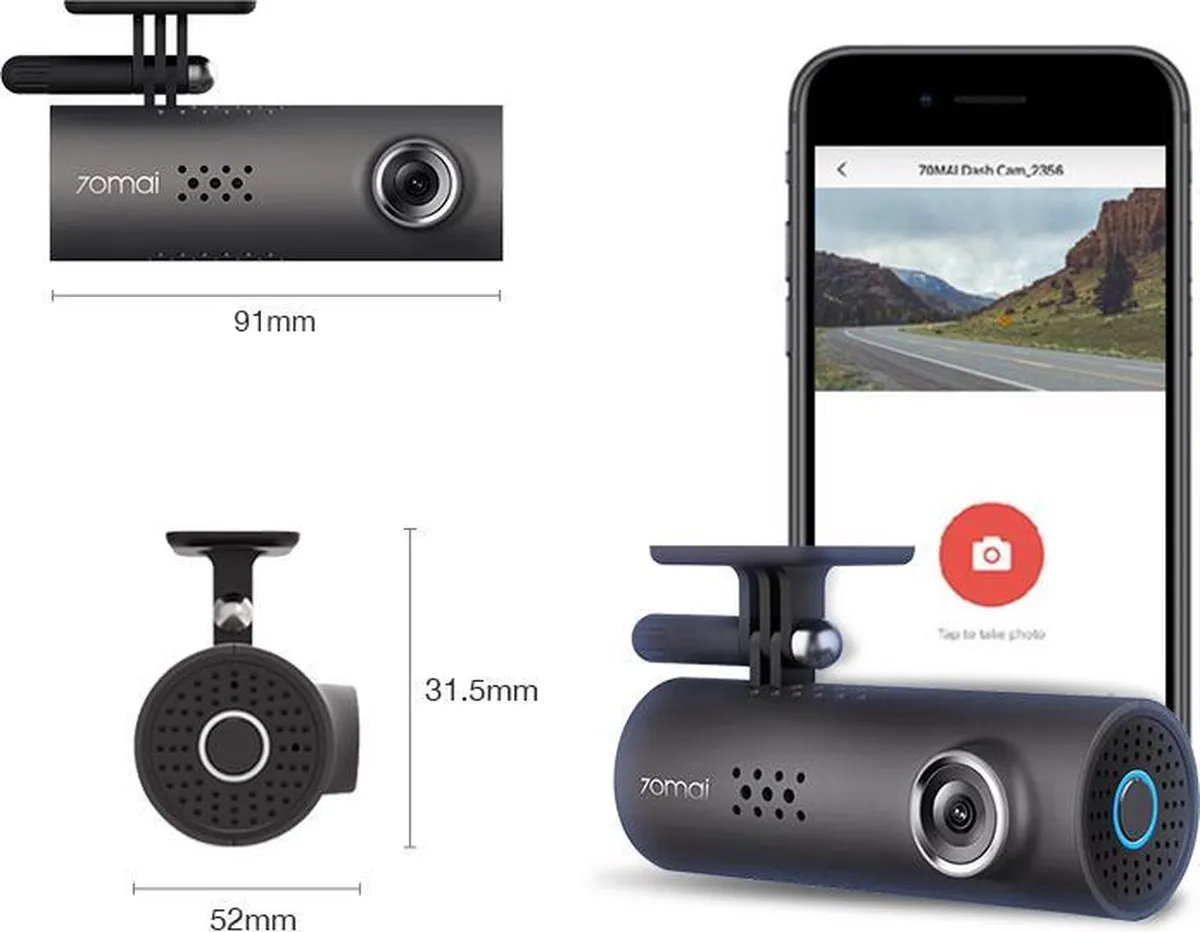 Xiaomi 70Mai 1S Wifi FullHD - Dashcam voor auto