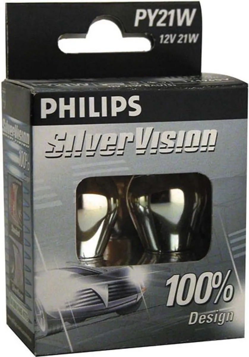 Philips SilverVision PY21W Knipperlichtlampen - 2 Stuks - Oranje